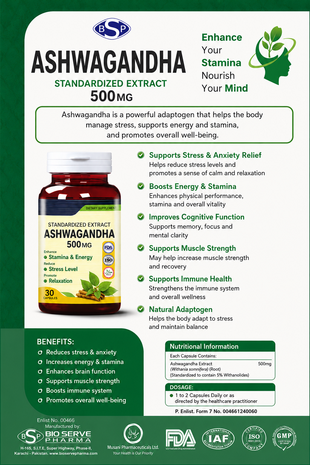Elate's Standardized Extract Ashwagandha