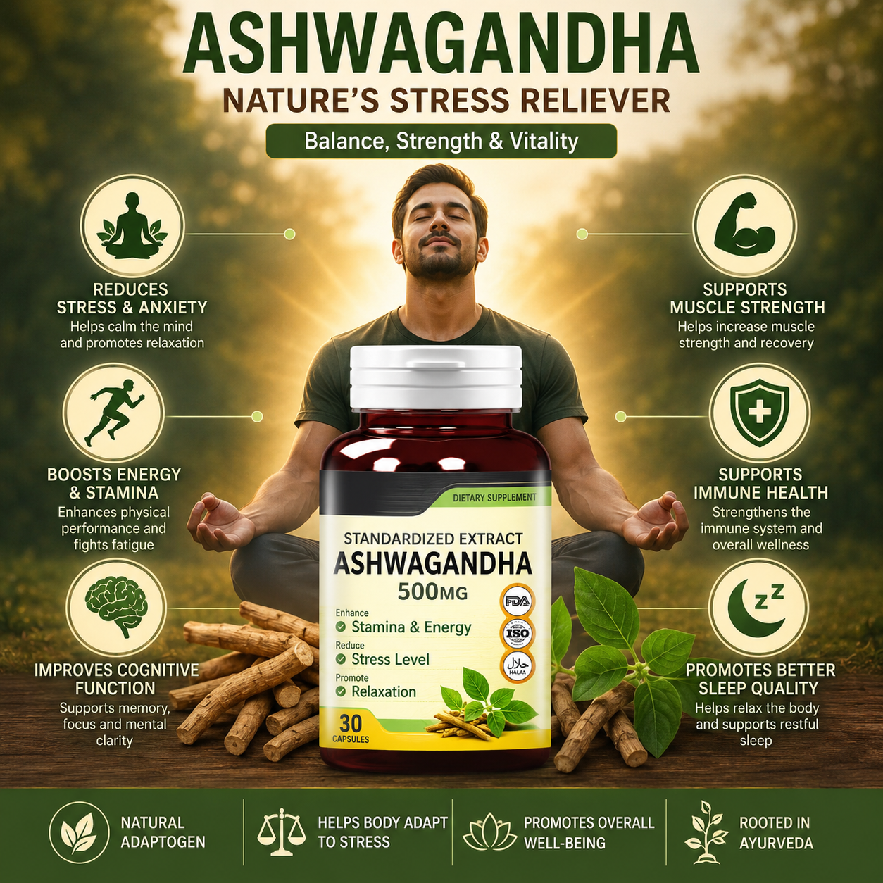 Elate's Standardized Extract Ashwagandha