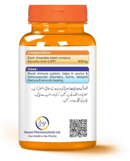 Bi-C Vitamin C 500 mg Chewable Tablets