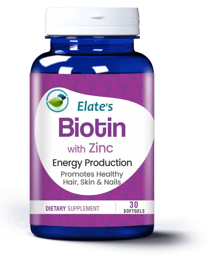 Elate’s Biotin with Zinc Supplement