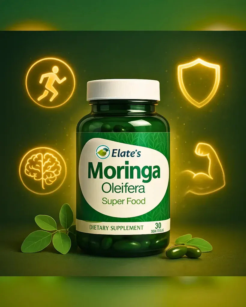 Elate’s Moringa Oleifera 500 mg Herbal Supplement