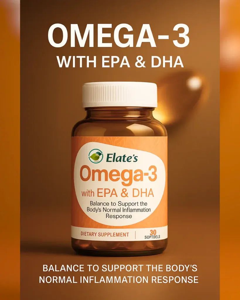Elate’s Omega-3 Fish Oil with EPA & DHA