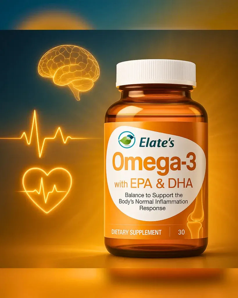 Elate’s Omega-3 Fish Oil with EPA & DHA