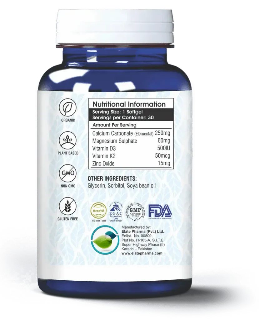 Elate’s Calcium Complex with Magnesium & Zinc